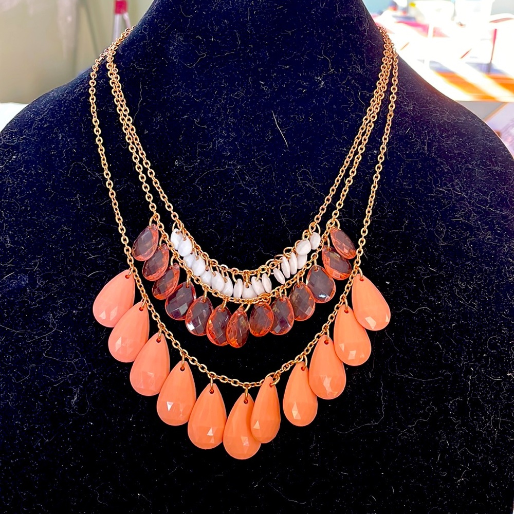 Coral Beaded Necklace